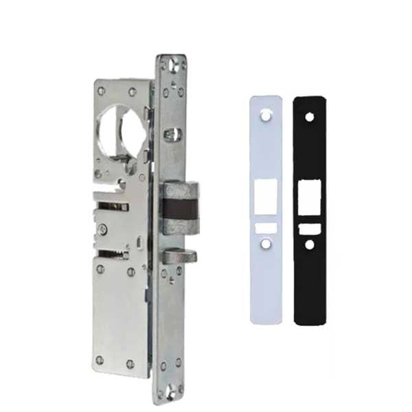 Ilco: DEADLATCH, 1 1/8" BACKSET, LH FLAT CLEAR/DARK BRONZE FP